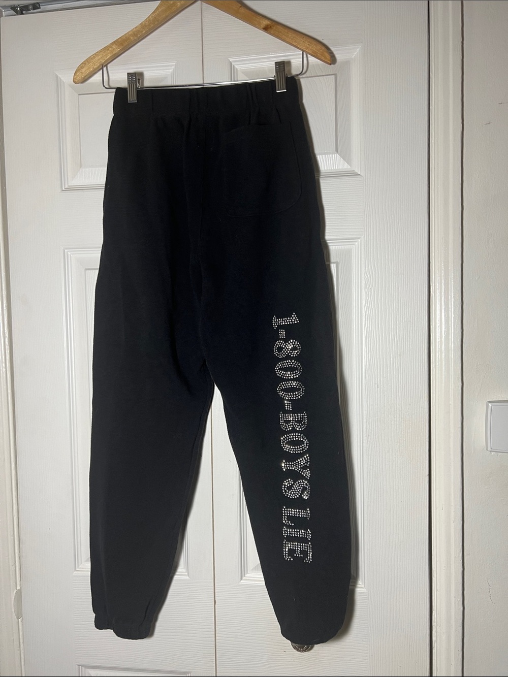 Boys Lie Mac Slim Black Sweatpant Jogger - Picture 5 of 8